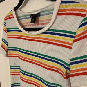 Rainbow striped tshirt